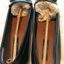 BNWT M&S navy leather flats size 6 Image 7