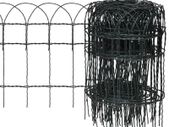 Garden Border Fence Powder-coated Iron 25x0.4 m