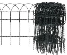 Garden Border Fence Powder-coated Iron 25x0.4 m