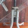 Antique Wood and Metal Stool Circa 1950s in Great Original Condition Image 4