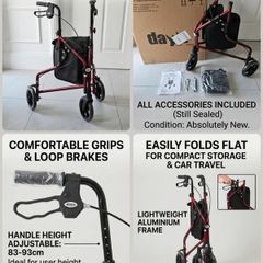 3 Wheel Walker Mobility Aid for Elderly