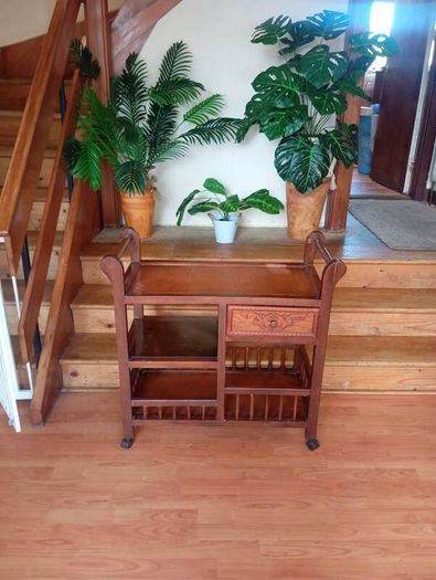 Wooden tea trolley / serving cart