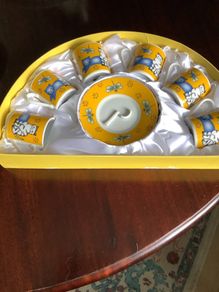 12 pieces Coffee set, 6 cups, 6 saucers
