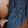 Swing style coat, NAVY Polka dot by NEXT age 11/12 Image 3