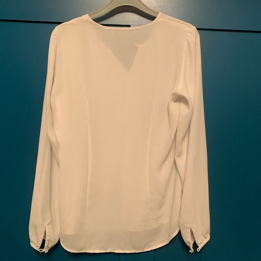 Cream long sleeve blouse. Size XS