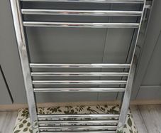 Chrome bathroom radiator