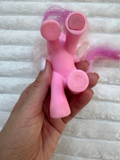 My Little Pony G3 Hidden Treasure Pegasus Pink Glitter Jewel 2004 Dirty Used Please see photos