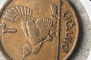 1942 'chickless' Irish Penny - RARE