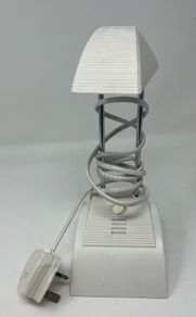 White Desk Lamp, on and off switch, adjustable height