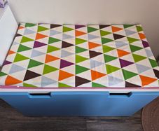 Bench with toy storage