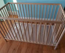 Cot Bed and Deluxe Foam Mattress