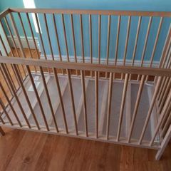 Cot Bed and Deluxe Foam Mattress