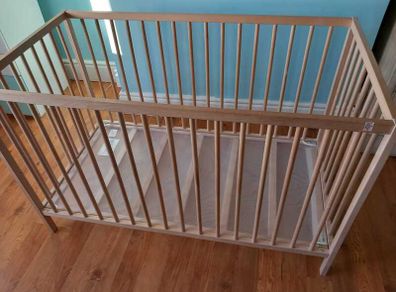 Cot Bed and Deluxe Foam Mattress