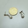 9K Gold Pearl Drop Earrings Image 2