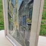 Vintage water color of a French street Image 3