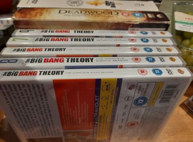 assorted DVDs