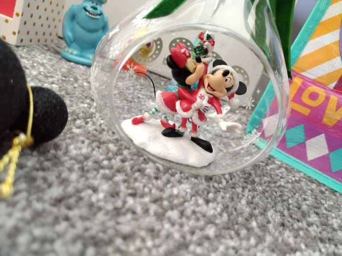 Box Of New as New Disney Christmas Ornaments and Gifts