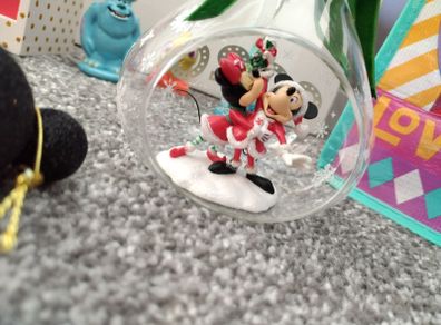 Box Of New as New Disney Christmas Ornaments and Gifts