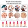 Nail Drill Bits Set Carbide Less Dust Professional 3/32 Inches Nail Bits Filing Acrylic Nails Gel Nails Down Removing Cuticle Tools for Electric Nail Files Drill Machine, 7pcs, Gold Image 2