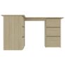 Corner Desk Sonoma Oak 145x100x76 cm Chipboard Image 5