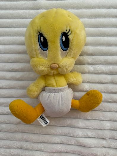 Vintage 2001 Tweety Pie Warner Bros Studio Store approx. 12" Plush Toy Looney Tunes Used Dirty Please see pictures
