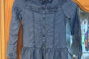 Tommy Hilfiger denim long sleeve girl's dress age 7 Postage included