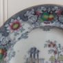 Fabulous Antique, 1850s Polychrome Transferware Plate with Hand Painted Elements by Francis Morley and Co. in the Rare "Cleopatra" Pattern, Circa 1845-1858 Image 3
