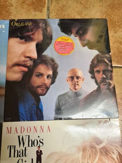 6 X Vinyl Records Bundle Madonna Kenny Rogers John Denver  Kissing Bandits Orleans Brand New