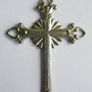 Antique Clear Crystal Rosary,  Leather Pouch Image 3