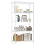 5 Tier Shelf Metal Storage Shelves Wire Rack Closet Organizers for Garage Kitchen Bathroom Laundry White 30 x 75 x 151.1 cm Image 2