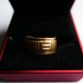 Men's 18K Yellow Gold Plated Ring size V Image 4