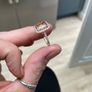 Ladies Morganite & Diamond ring Image 3
