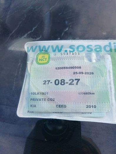 Kia ceed 1.6 new NCT & Taxed