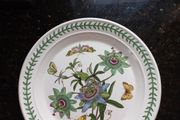 Portmeirion Plate- Antique Blue Passion Flowers