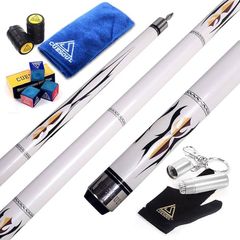 58" 2 Piece Maple Billiard Pool Cue Sticks-19oz