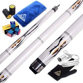 58" 2 Piece Maple Billiard Pool Cue Sticks-19oz