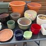 Mixed sizes Ceramic and plastic planters pots Image 2