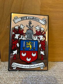Decorative Wall Plaque McLoughlin Family Coat of Arms