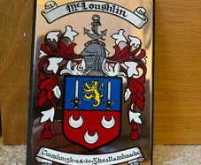 Decorative Wall Plaque McLoughlin Family Coat of Arms