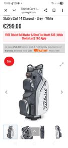 Titleist Stadry Waterproof Cart Bag for sale
