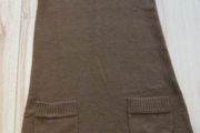 Zara ladies knit tan dress short sleeves size small