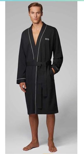 BOSS Men's Kimono Bm Bathrobe, Nightgown, Size: L