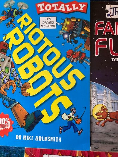 Five Books ! Riotous Robots/ Fantastic Future / Mystical Magic / The sister's Grimm & School for Skylarks.