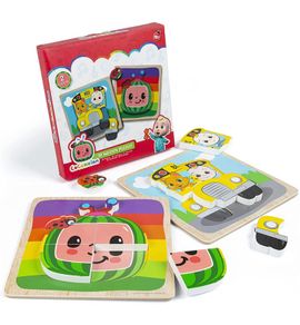 X 3D Wooden Puzzles - Early Development & Activity Toys - CoComelon Toys - CoComelon Puzzle - Wooden Puzzles - Baby Toys - Jigsaws For Children age 2