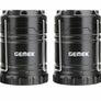 2 Pack LED Camping Lantern, Survival Kit for Emergency, Storm, Outages, Outdoor Portable Lantern, 6 AA Batteries Included (Black, Collapsible) Image 2