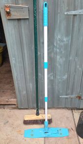 Free Yard Brush and Mop
