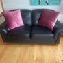 Black 3 seater/2seater/1 seater leather couches Image 2
