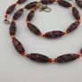 Antique Venetian Style Tiny Floral& Venetian Whiteheart Glass Beads Necklace Image 5