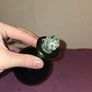 Vintage Green Glass Perfume Bottle Image 4