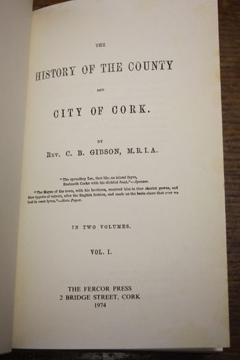 History of the County and City of Cork.